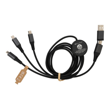 Logotrade promotional merchandise photo of: Terra RCS recycled aluminium 120cm 6-in-1 cable