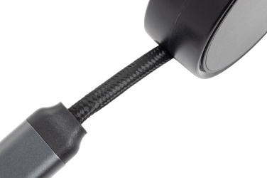 Logotrade promotional item image of: Terra RCS recycled aluminium retractable 6 in 1 cable