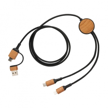 Logo trade promotional item photo of: Ohio RCS certified recycled plastic 6-in-1 cable