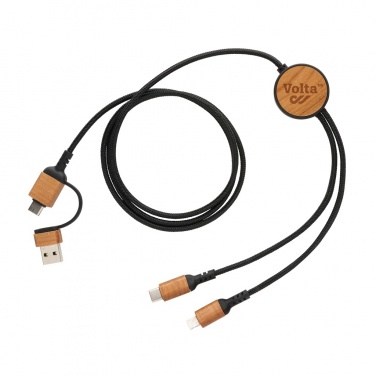 Logo trade promotional giveaway photo of: Ohio RCS certified recycled plastic 6-in-1 cable