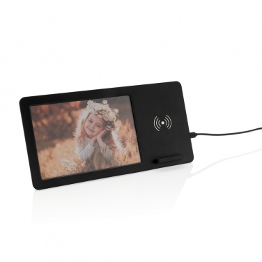 Logo trade promotional merchandise image of: 5W Wireless charger and photo frame
