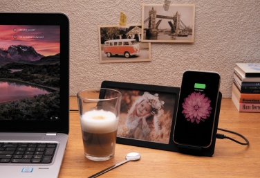 Logotrade promotional giveaway picture of: 5W Wireless charger and photo frame