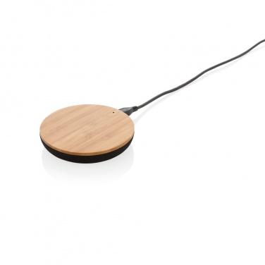 Logo trade promotional products image of: Bamboo X 5W wireless charger