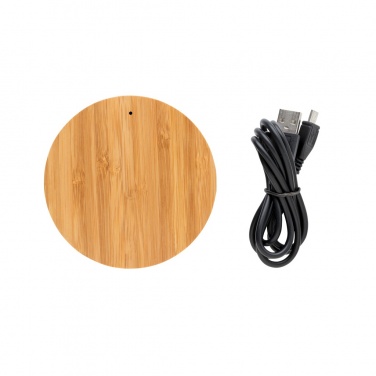 Logo trade promotional items picture of: Bamboo X 5W wireless charger