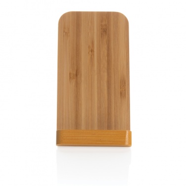 Logotrade business gifts photo of: Bamboo 5W wireless charging stand
