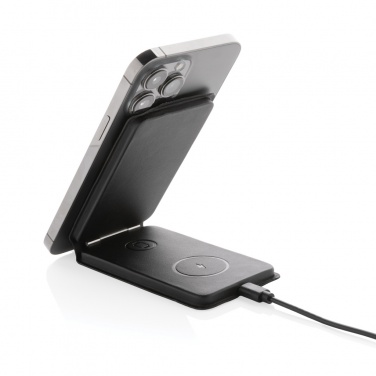 Logotrade corporate gift picture of: Swiss Peak RCS rPU 15W  3-in-1 magnetic wireless charger