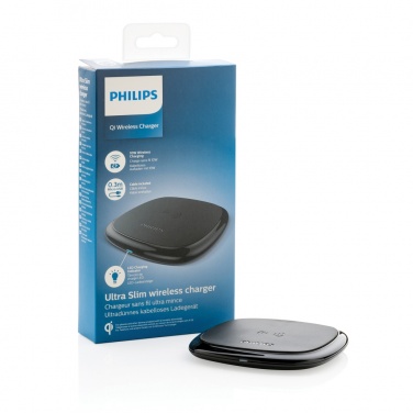 Logo trade business gifts image of: Philips 10W Qi wireless charger
