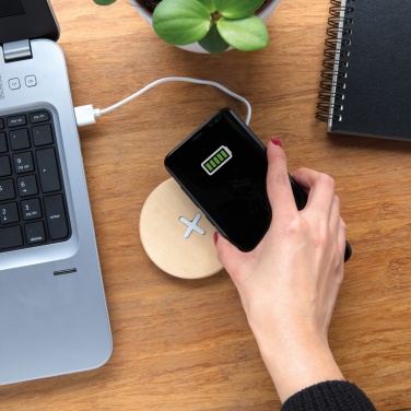 Logotrade advertising products photo of: 5W wood wireless charger