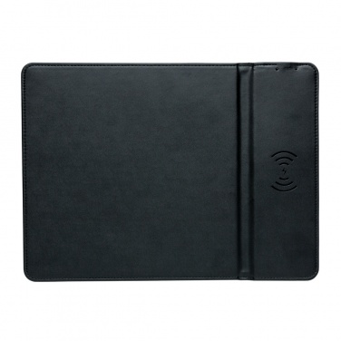 Logo trade promotional giveaways image of: Mousepad with 5W wireless charging