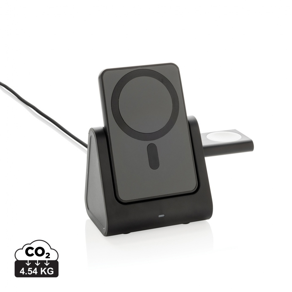 Logotrade promotional giveaways photo of: Powerbase RCS recycled plastic 3 in 1 charger with powerbank