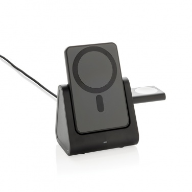 Logotrade business gift image of: Powerbase RCS recycled plastic 3 in 1 charger with powerbank