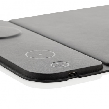 Logotrade advertising product image of: Swiss peak RCS recycled PU 15W 3 in 1 charging mousepad