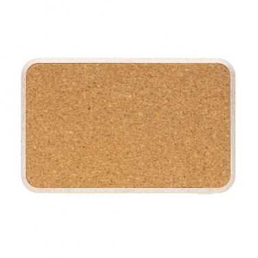 Logo trade corporate gifts picture of: Cork and Wheat 5.000 mAh pocket powerbank