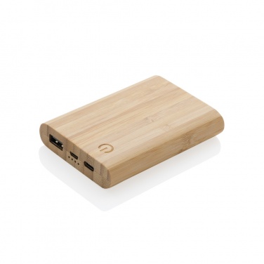 Logotrade corporate gift image of: Bamboo 5.000 mAh powerbank