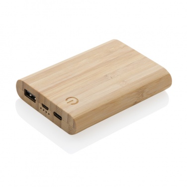 Logotrade promotional gift picture of: Bamboo 5.000 mAh powerbank