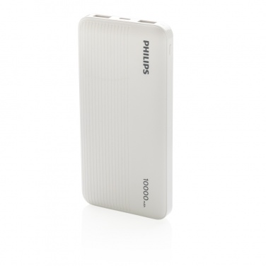 Logo trade promotional giveaway photo of: Philips 10.000 mAh slim powerbank