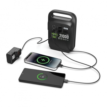 Logotrade promotional item image of: Power Vault RCS rplastic 21000 mAh portable power station