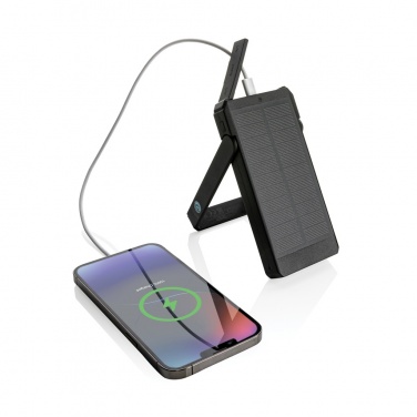 Logotrade promotional merchandise picture of: Skywave RCS recycled plastic solar powerbank 10000 mAh