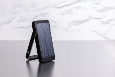 Logo trade promotional gift photo of: Skywave RCS recycled plastic solar powerbank 10000 mAh