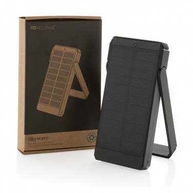 Logotrade promotional product picture of: Skywave RCS recycled plastic solar powerbank 10000 mAh