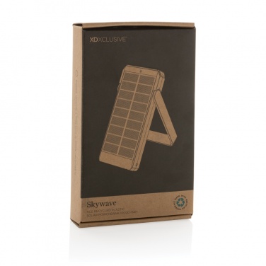 Logotrade promotional item picture of: Skywave RCS recycled plastic solar powerbank 10000 mAh