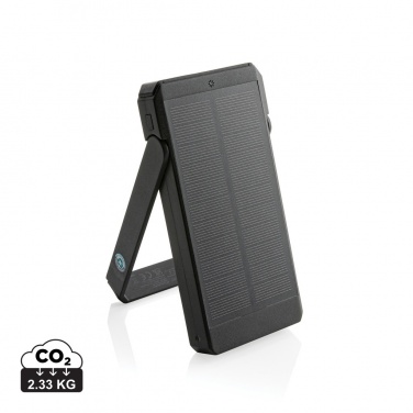 Logotrade advertising product picture of: Skywave RCS recycled plastic solar powerbank 10000 mAh