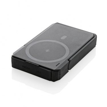 Logotrade advertising products photo of: Skywave RCS rplastic solar powerbank 5000 mAh 10W wireless