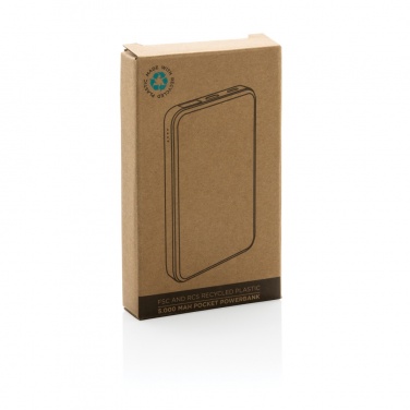 Logotrade corporate gift picture of: RCS recycled plastic 5.000 mAh Powerbank