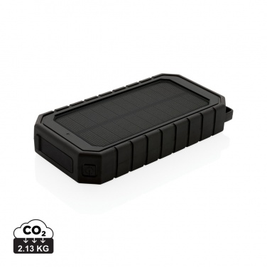 Logotrade promotional giveaway picture of: RCS recycled plastic Solar powerbank with 10W Wireless