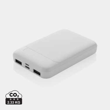 Logo trade promotional merchandise image of: RCS recycled plastic 5.000 mAh powerbank