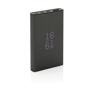 Logotrade promotional merchandise image of: Terra RCS recycled aluminium powerbank 5.000 mAh