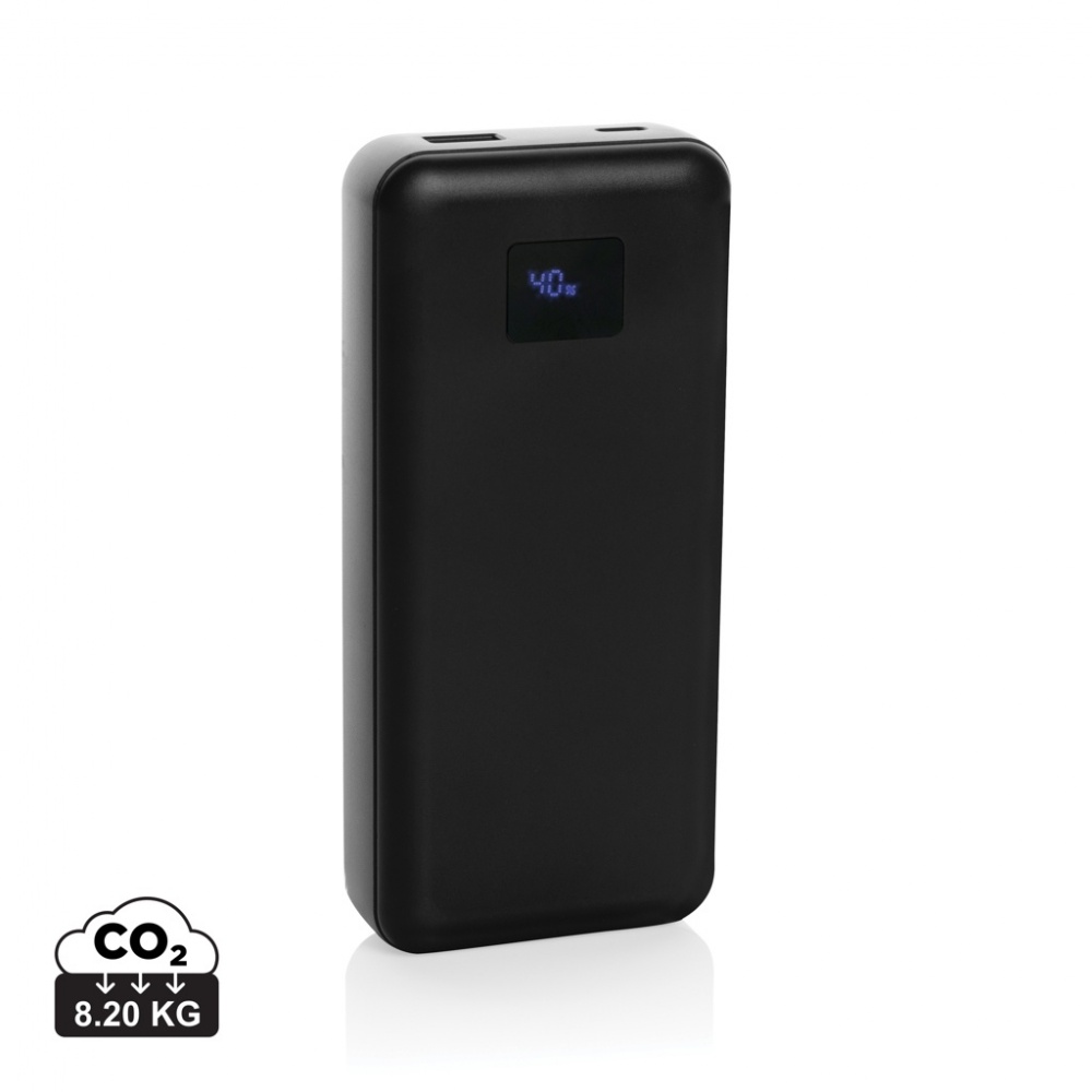 Logo trade promotional items image of: Gridley RCS rplastic 20000 65W laptop powerbank