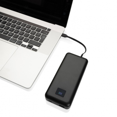 Logo trade promotional giveaway photo of: Gridley RCS rplastic 20000 65W laptop powerbank