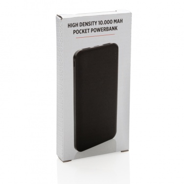 Logo trade promotional giveaways image of: High Density 10.000 mAh Pocket Powerbank