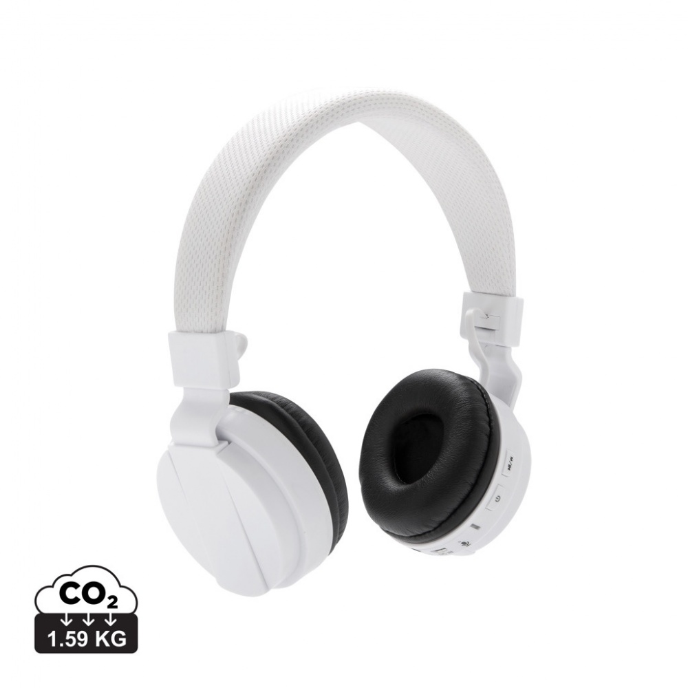 Logo trade promotional giveaways picture of: Foldable wireless headphone