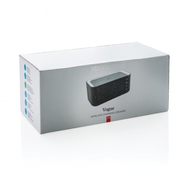 Logo trade corporate gifts picture of: Vogue wireless charging speaker