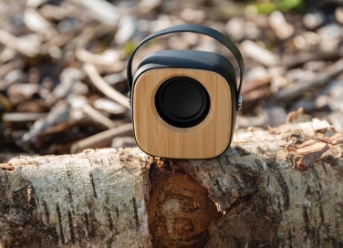 Logo trade promotional products image of: Bamboo 3W Wireless Fashion Speaker