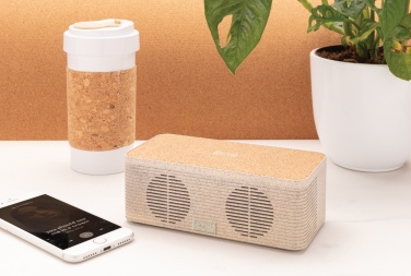 Logotrade promotional product image of: Wheatstraw wireless charging speaker