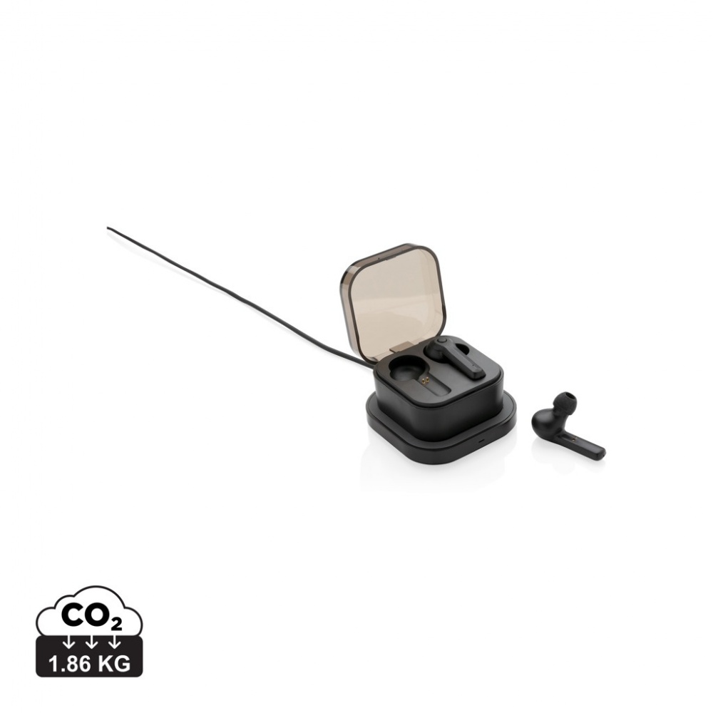 Logotrade promotional gift picture of: TWS earbuds in wireless charging case