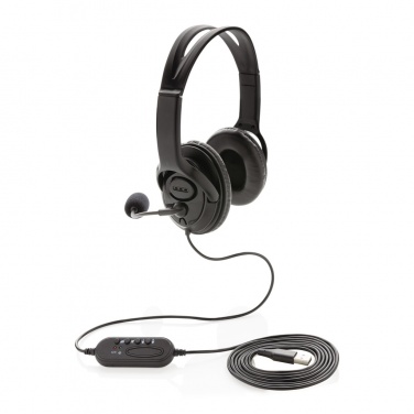 Logotrade business gift image of: Over ear wired work headset