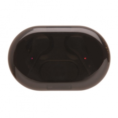 Logotrade corporate gift image of: Light up logo TWS earbuds in charging case