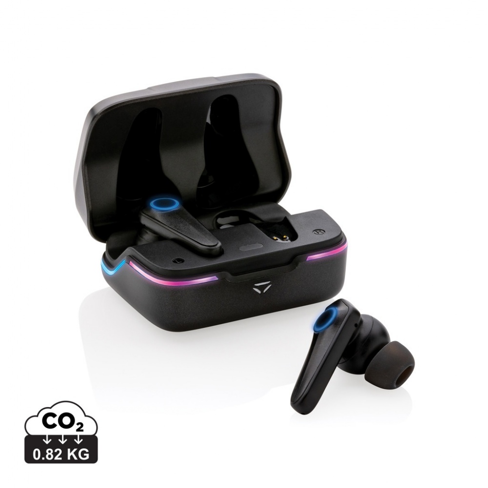 Logotrade promotional giveaway image of: RGB gaming earbuds with ENC