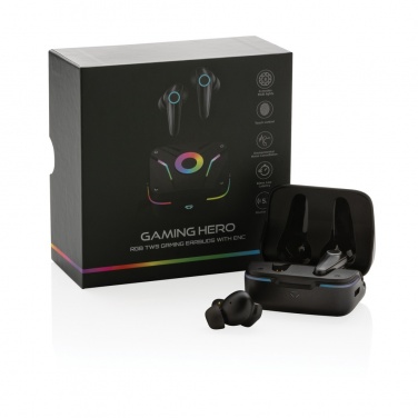 Logotrade advertising products photo of: RGB gaming earbuds with ENC