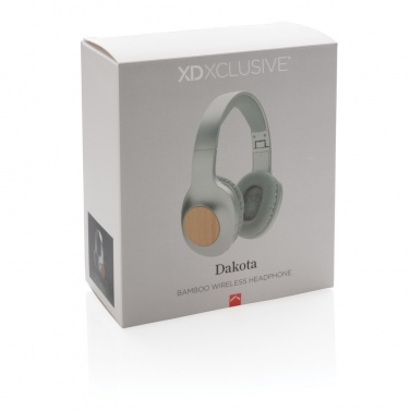 Logo trade promotional gift photo of: Dakota Bamboo wireless headphone