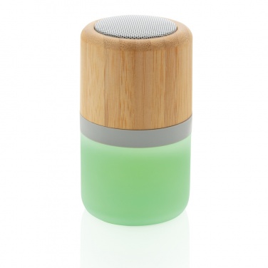 Logotrade promotional gift image of: Bamboo colour changing 3W speaker light