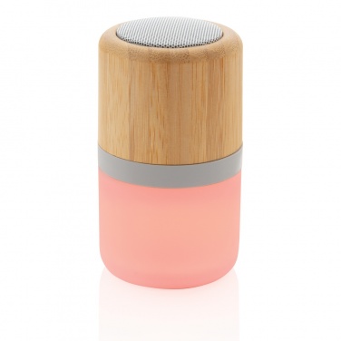 Logotrade business gift image of: Bamboo colour changing 3W speaker light