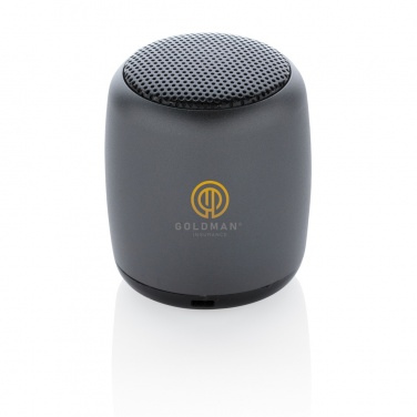 Logo trade corporate gifts image of: Mini aluminium wireless speaker