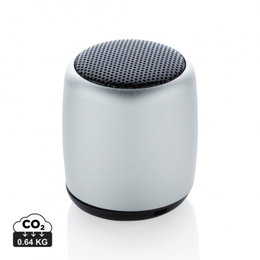 Logo trade business gifts image of: Mini aluminium wireless speaker