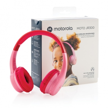 Logo trade promotional gifts image of: Motorola JR 300 kids wireless safety headphone