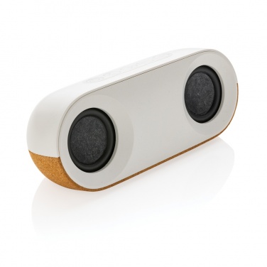 Logo trade promotional giveaways picture of: Oregon RCS recycled plastic and cork 10W speaker